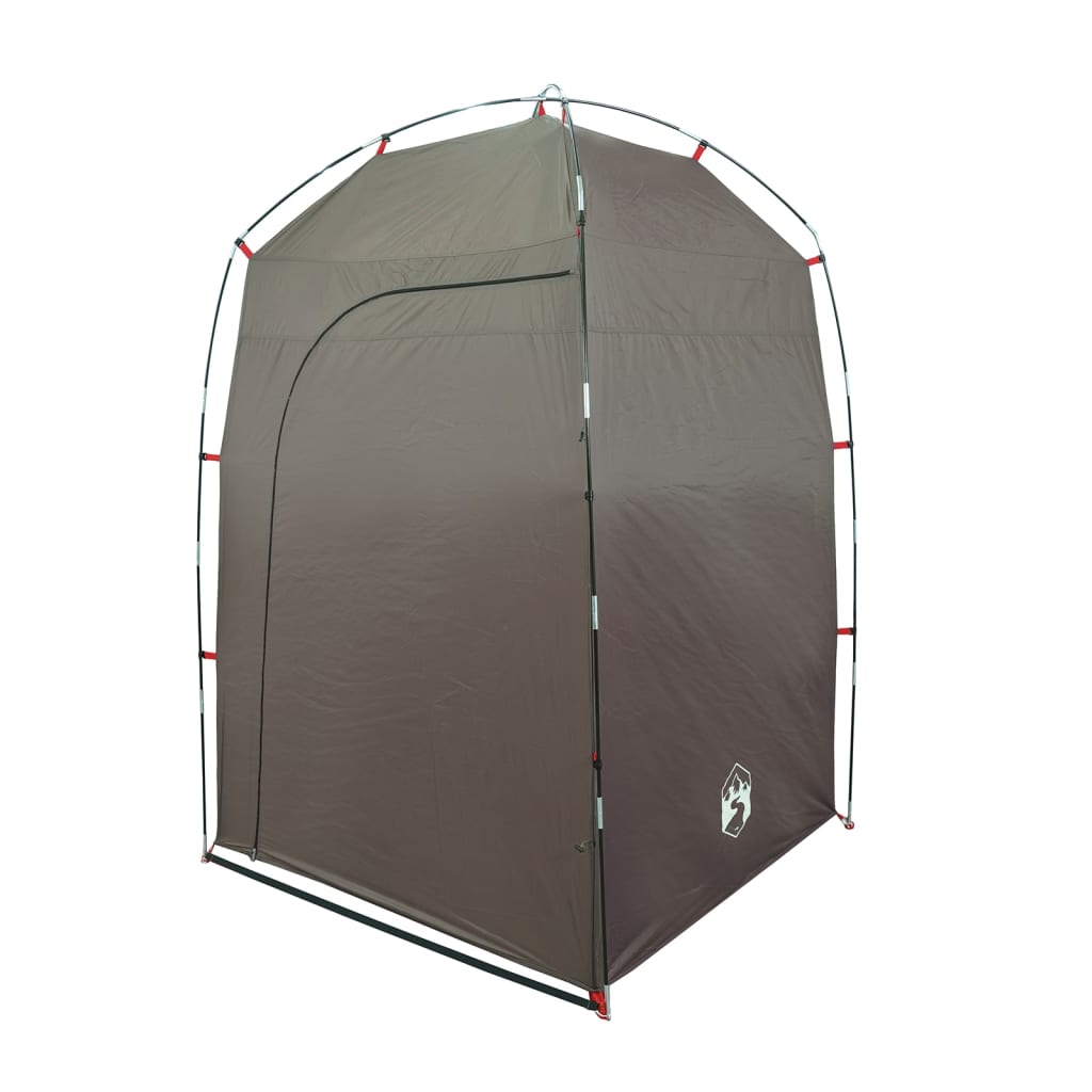 vidaXL Shower Tent Brown Waterproof