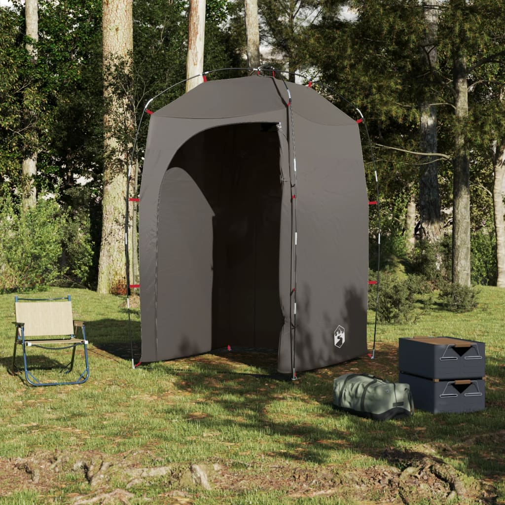 vidaXL Shower Tent Brown Waterproof