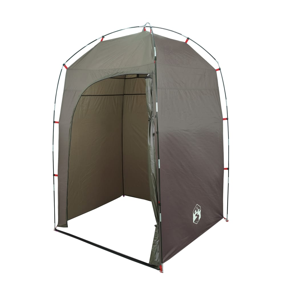 vidaXL Shower Tent Brown Waterproof