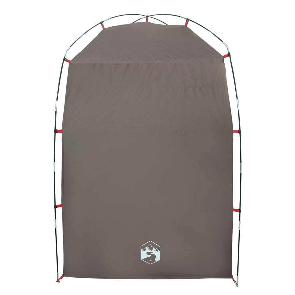 vidaXL Shower Tent Brown Waterproof