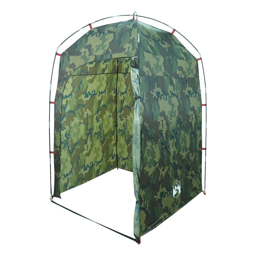 vidaXL Shower Tent Camouflage Waterproof