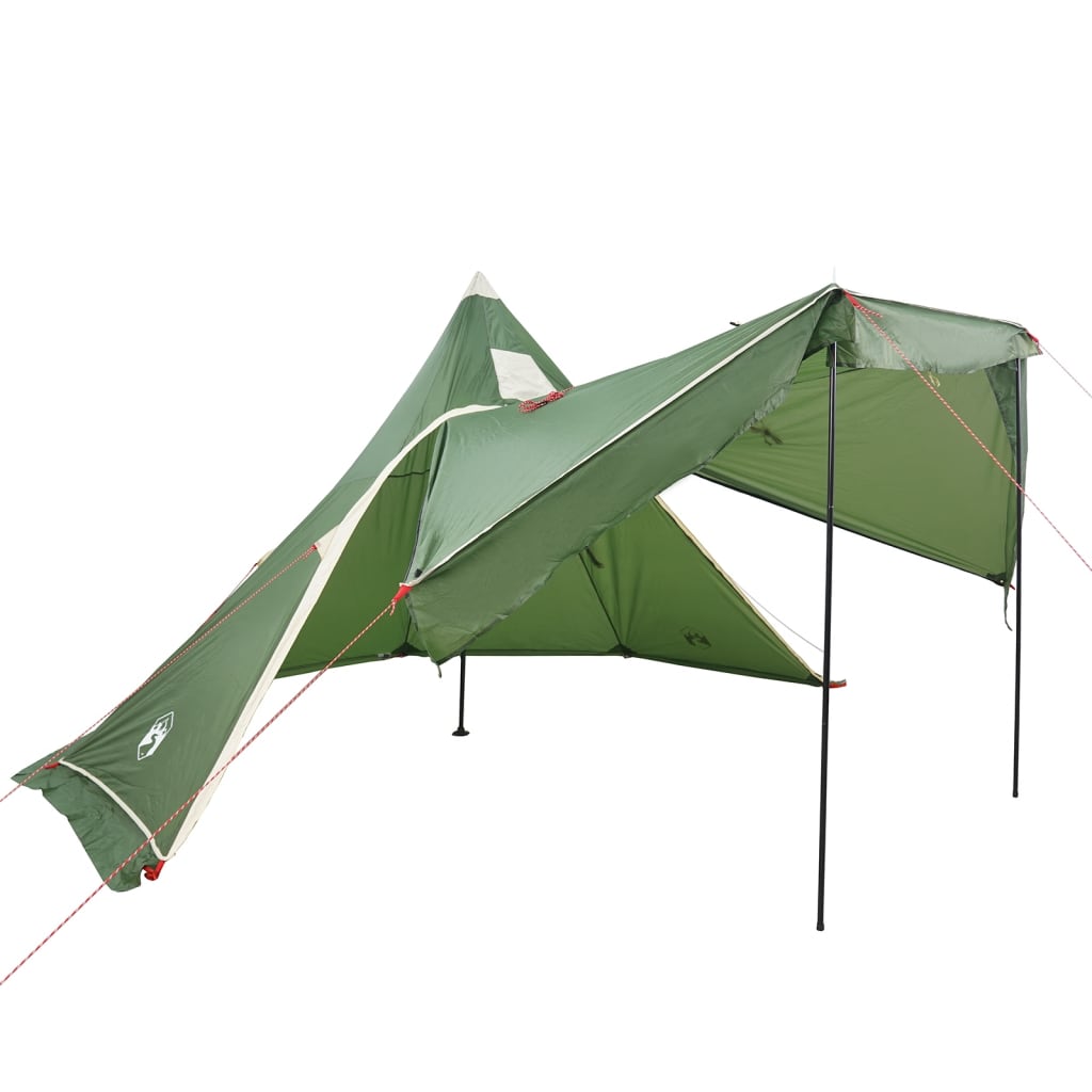 vidaXL Camping Tent Tipi 5-Person Green Waterproof