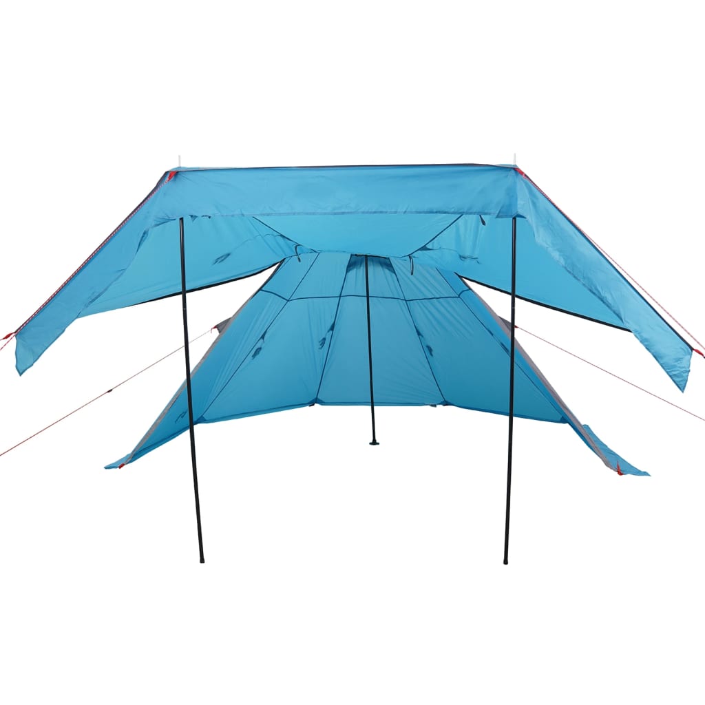 vidaXL Camping Tent Tipi 5-Person Blue Waterproof