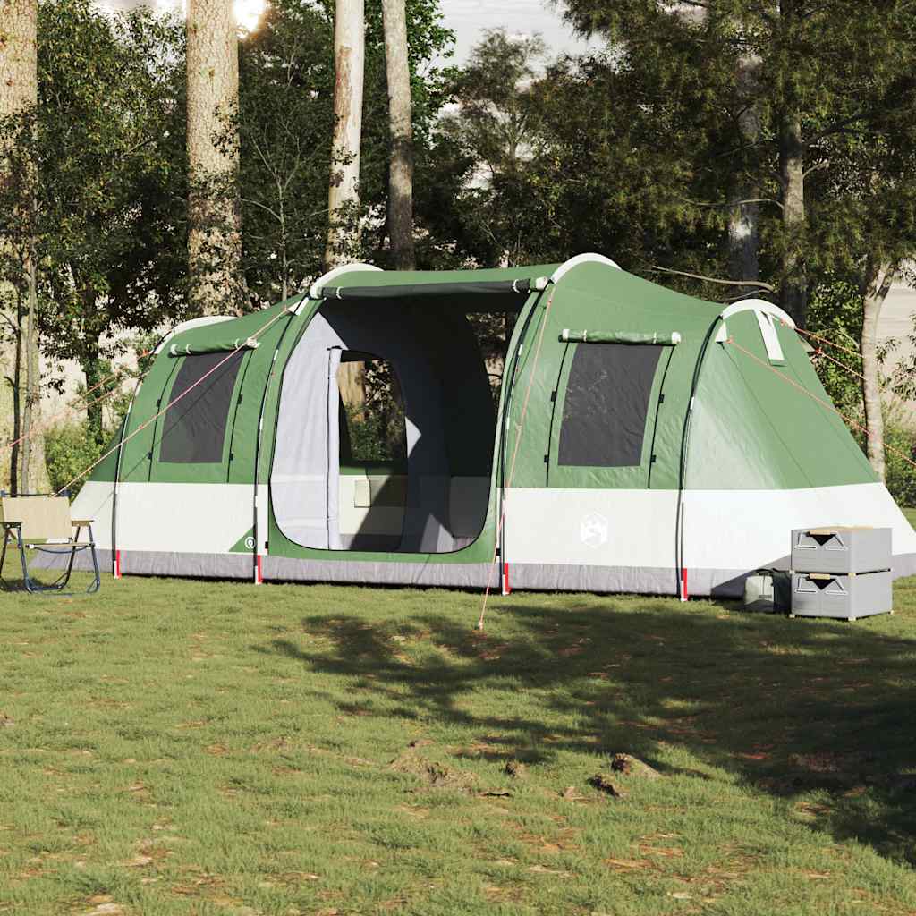Camping Tent Tunnel 4-Person Green Waterproof