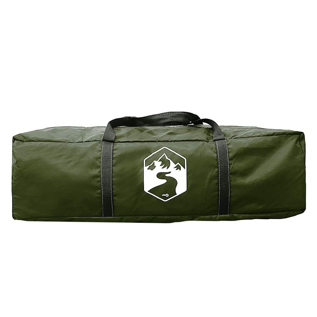 Camping Tent Tunnel 4-Person Green Waterproof