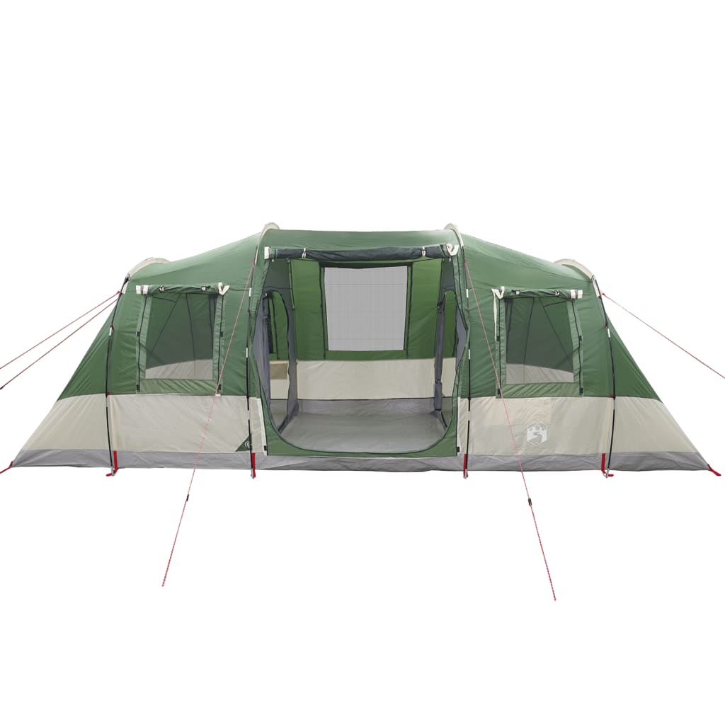 vidaXL Family Tent Tunnel 6-Person Green Waterproof