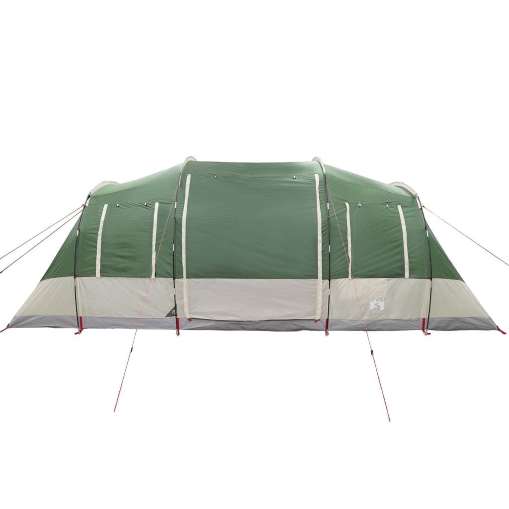 vidaXL Family Tent Tunnel 6-Person Green Waterproof