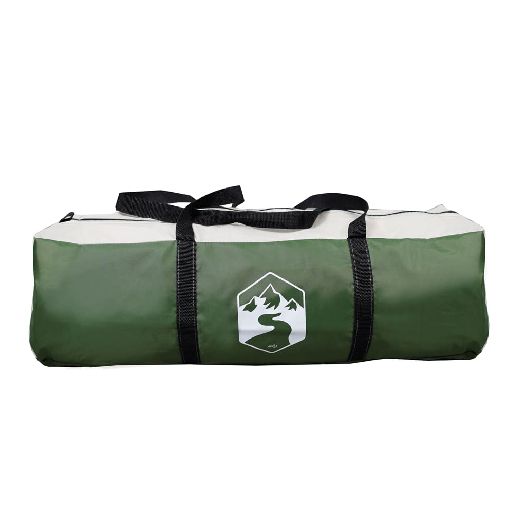 vidaXL Family Tent Tunnel 6-Person Green Waterproof