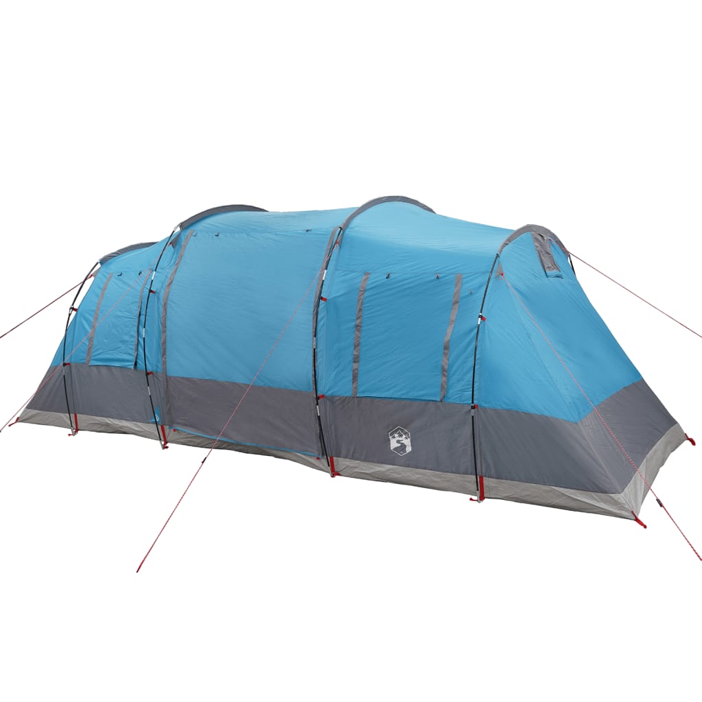 vidaXL Family Tent Tunnel 6-Person Blue Waterproof