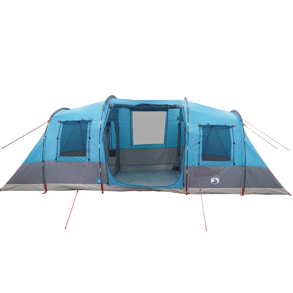 vidaXL Family Tent Tunnel 6-Person Blue Waterproof