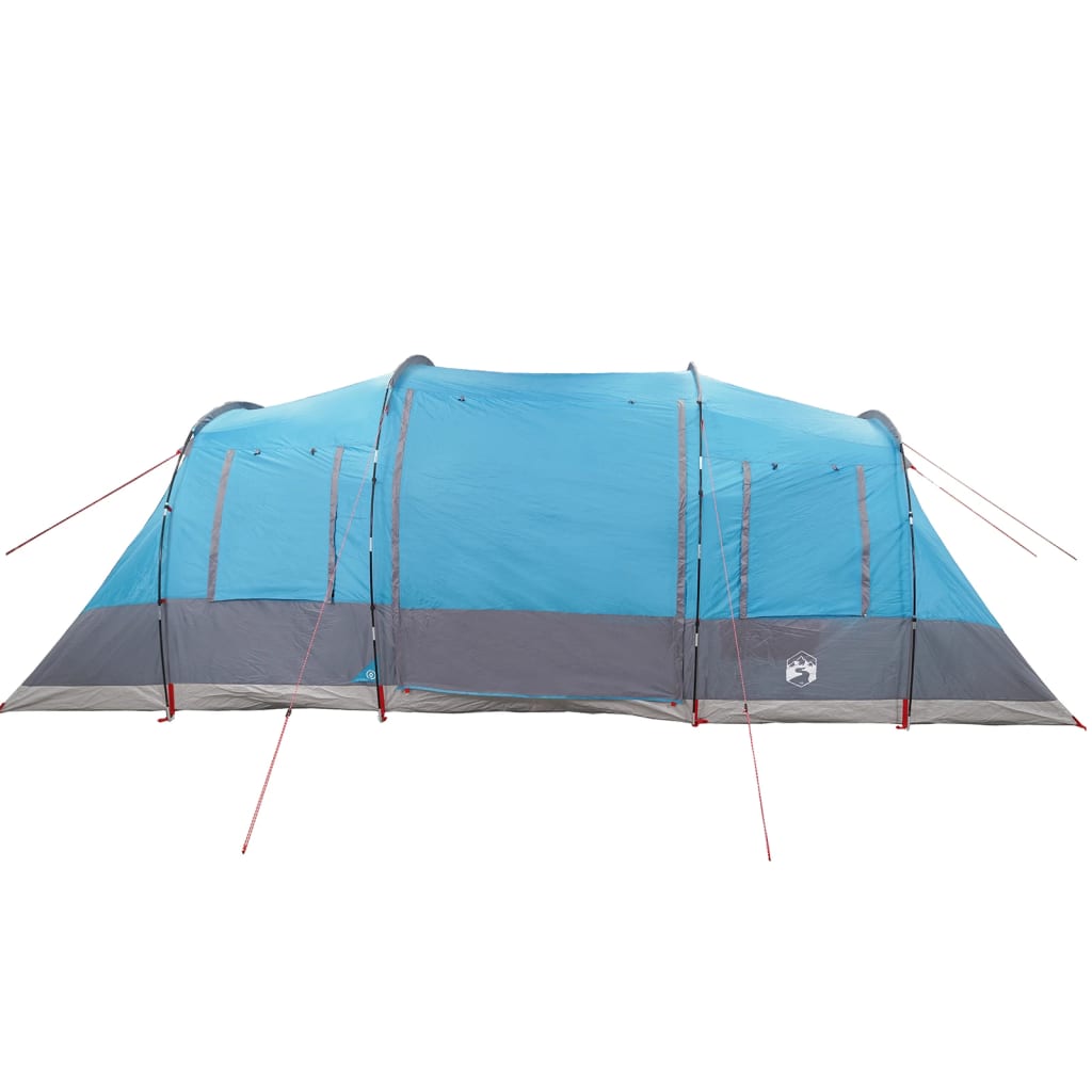 vidaXL Family Tent Tunnel 6-Person Blue Waterproof