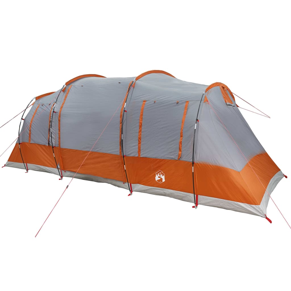 vidaXL Family Tent Tunnel 6-Person Grey Waterproof