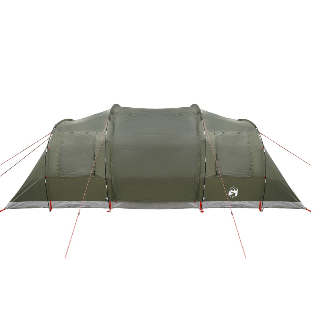 vidaXL Family Tent Tunnel 6-Person Olive Green Waterproof