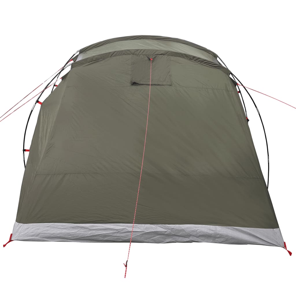 vidaXL Family Tent Tunnel 6-Person Olive Green Waterproof