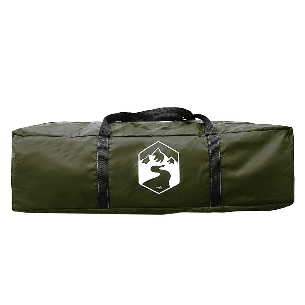 vidaXL Family Tent Tunnel 6-Person Olive Green Waterproof