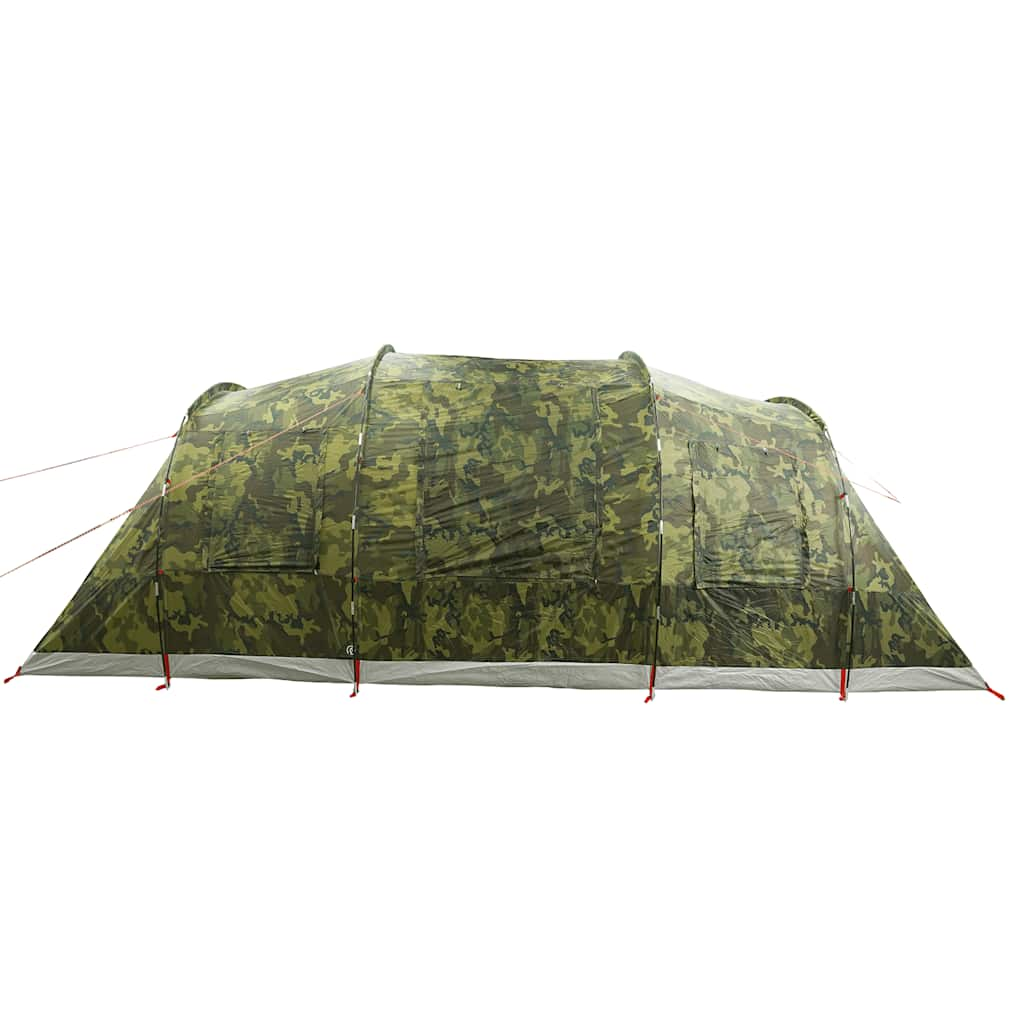 vidaXL Family Tent Tunnel 6-Person Camouflage Waterproof