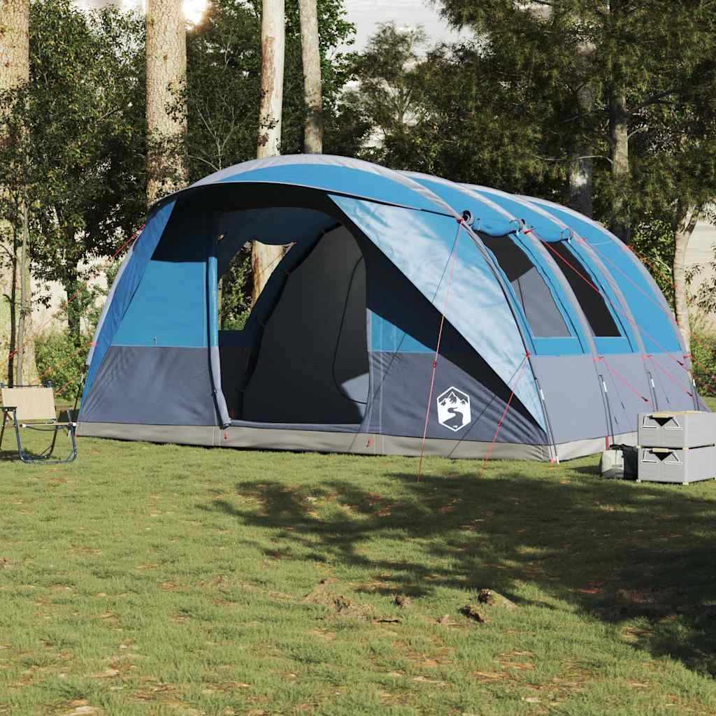 Camping Tent Tunnel 5-Person Blue Waterproof