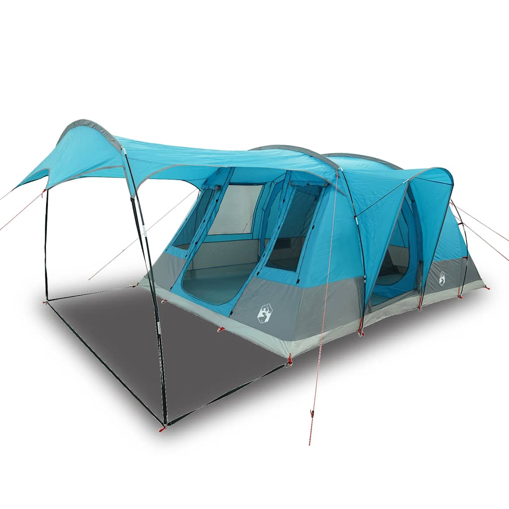 vidaXL Camping Tent Tunnel 5-Person Blue Waterproof