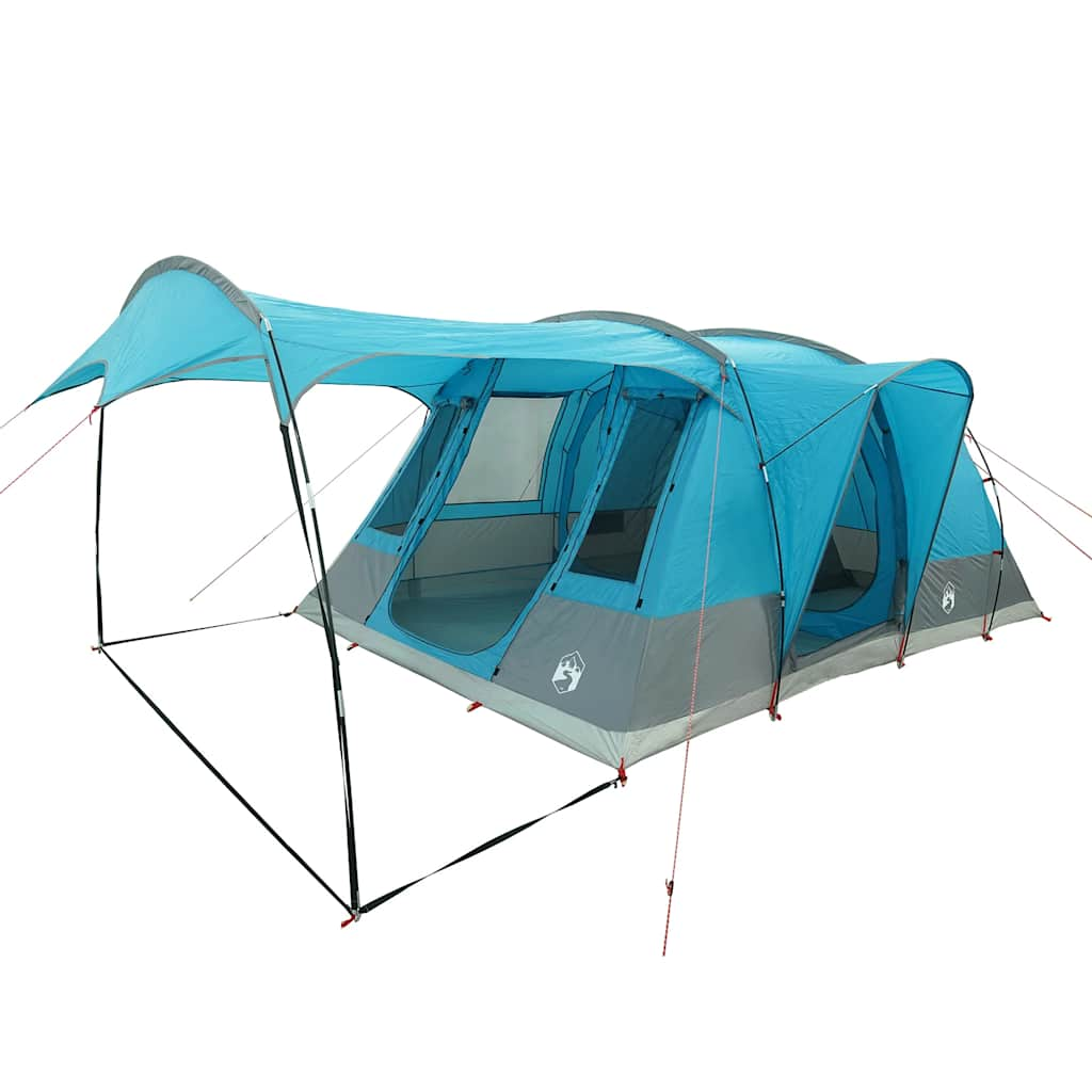 vidaXL Camping Tent Tunnel 5-Person Blue Waterproof