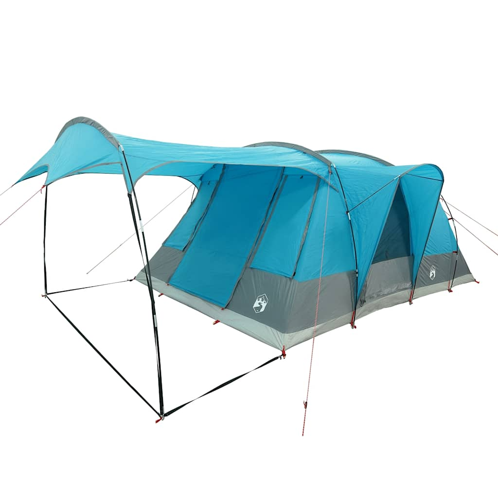 vidaXL Camping Tent Tunnel 5-Person Blue Waterproof