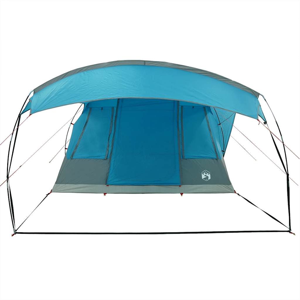 vidaXL Camping Tent Tunnel 5-Person Blue Waterproof