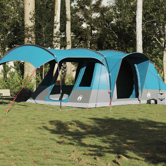 vidaXL Camping Tent Tunnel 5-Person Blue Waterproof