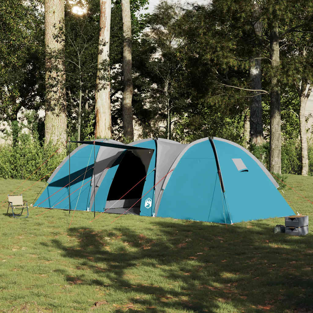 vidaXL Family Tent Dome 8-Person Blue Waterproof