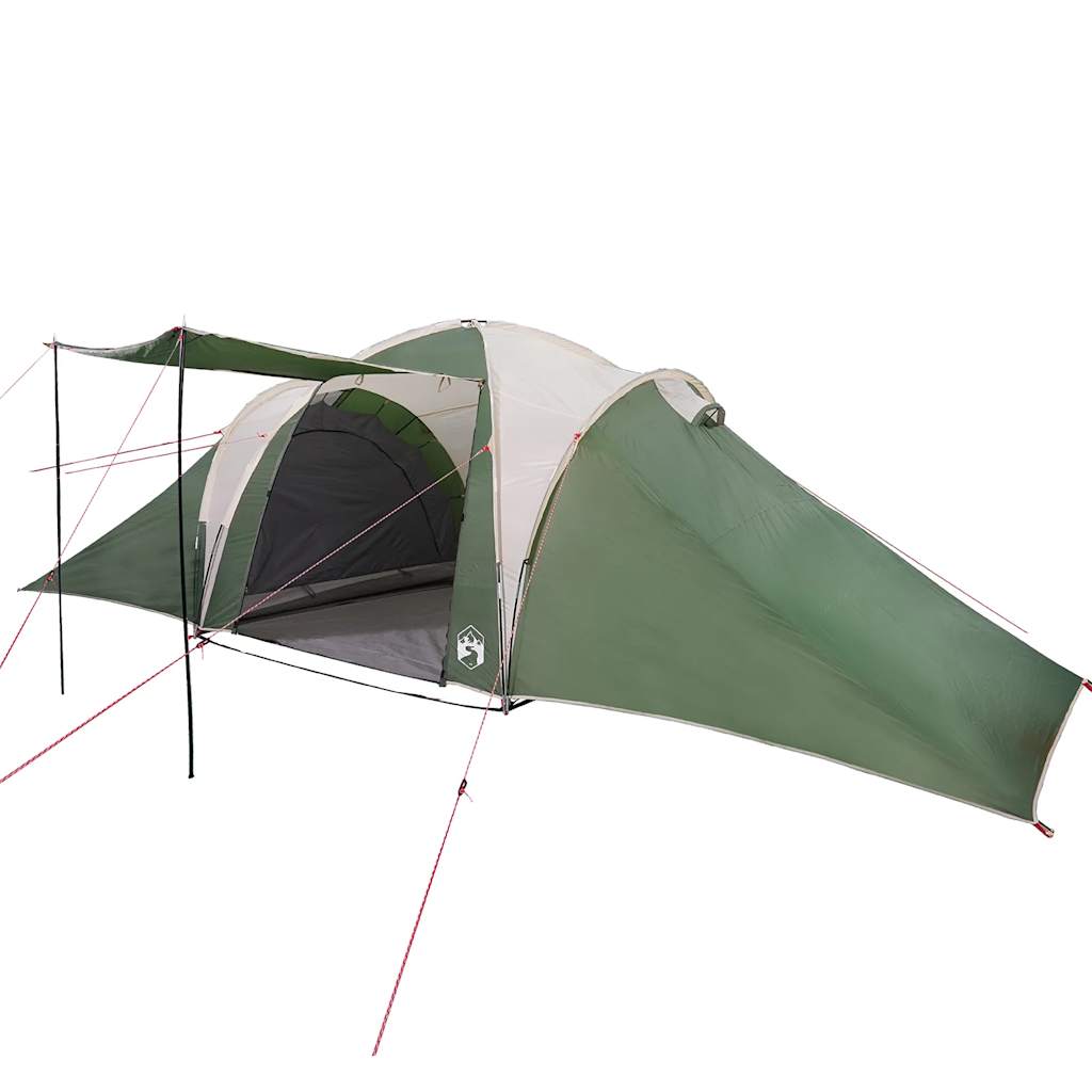 vidaXL Family Tent Dome 6-Person Green Waterproof