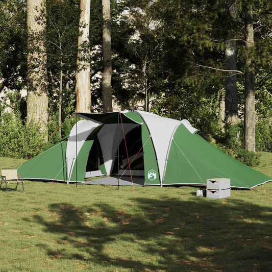 vidaXL Family Tent Dome 6-Person Green Waterproof