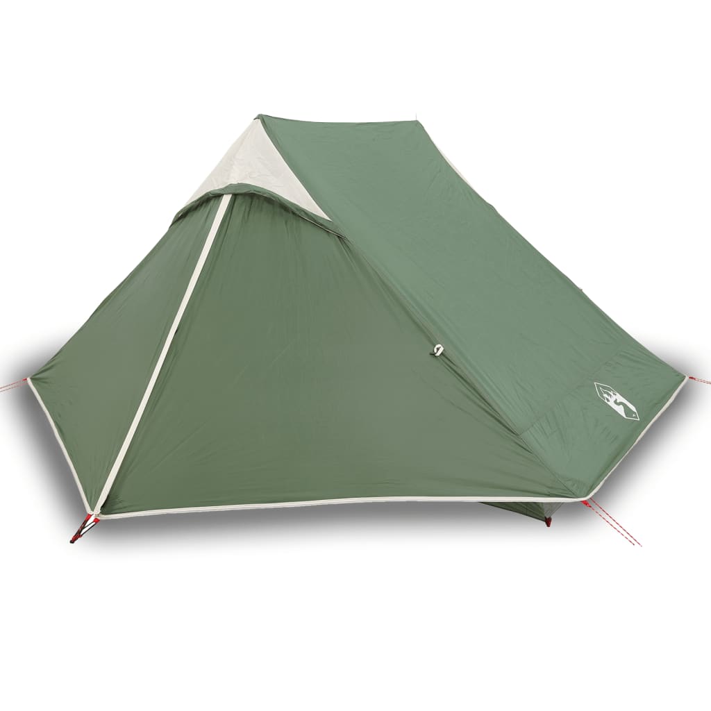 vidaXL Camping Tent 2-Person Green Waterproof