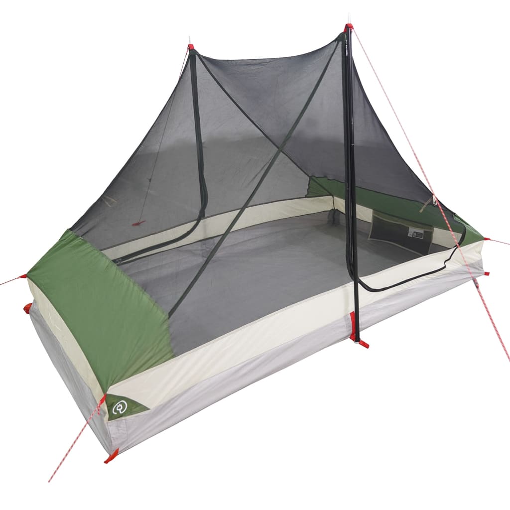 vidaXL Camping Tent 2-Person Green Waterproof