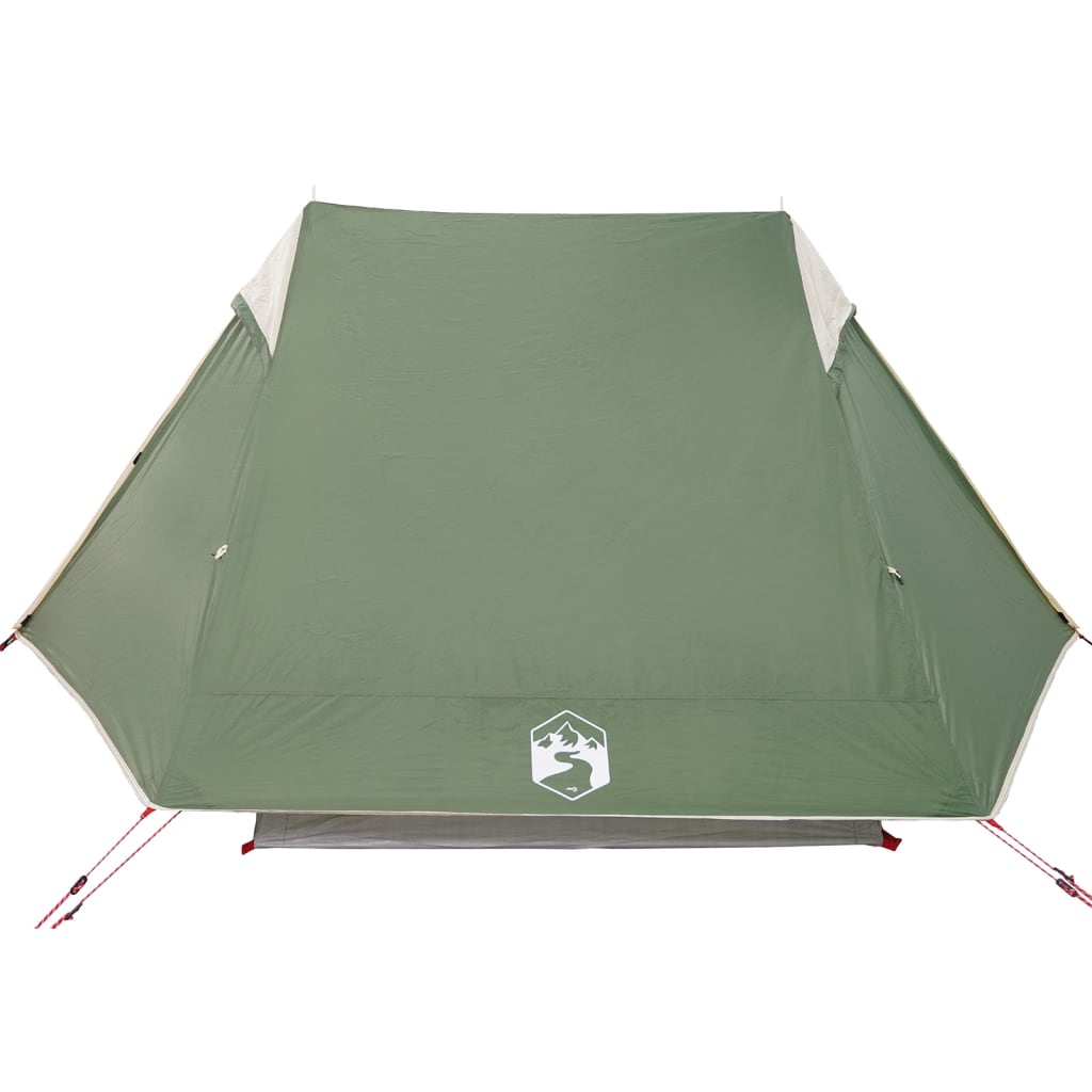 vidaXL Camping Tent 2-Person Green Waterproof