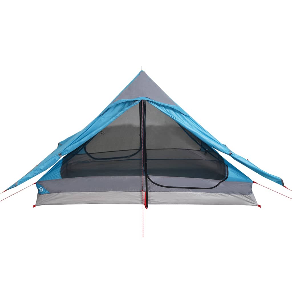 vidaXL Camping Tent 2-Person Blue Waterproof