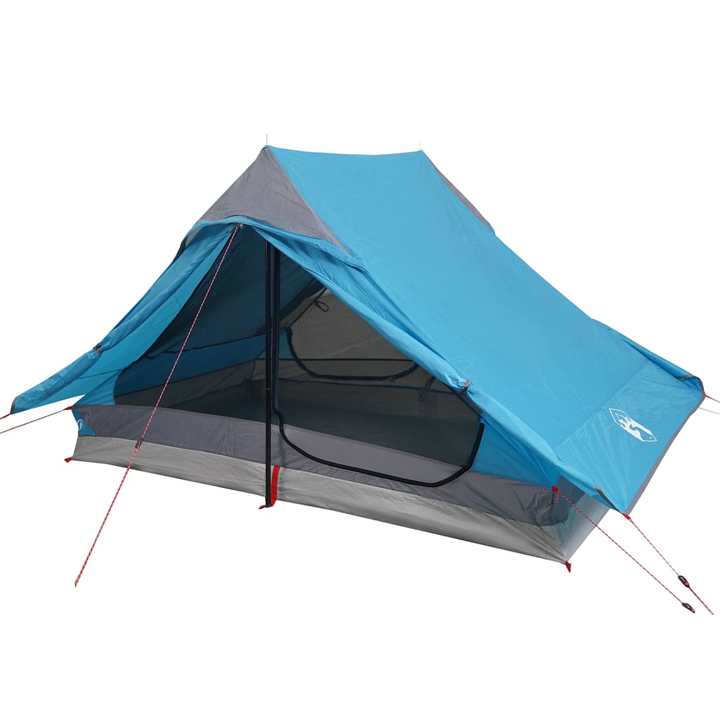 vidaXL Camping Tent 2-Person Blue Waterproof