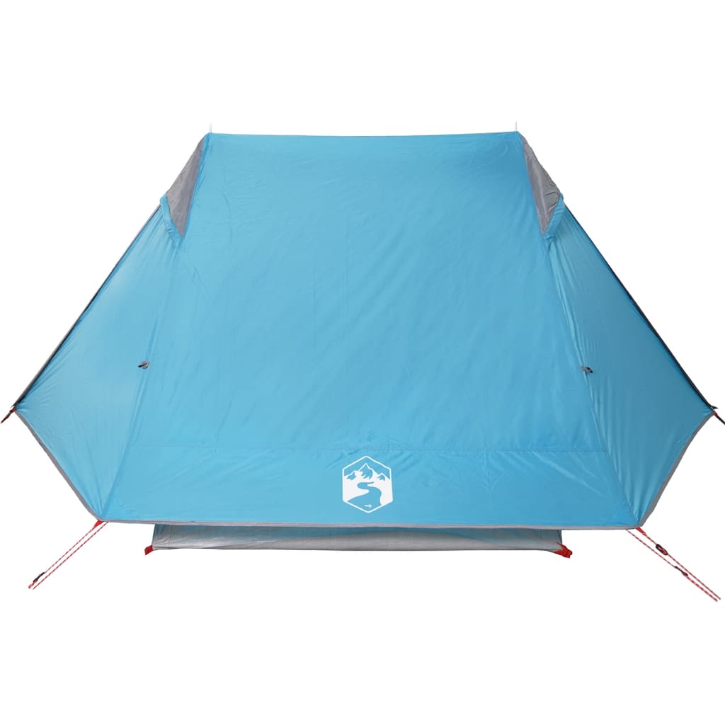 vidaXL Camping Tent 2-Person Blue Waterproof