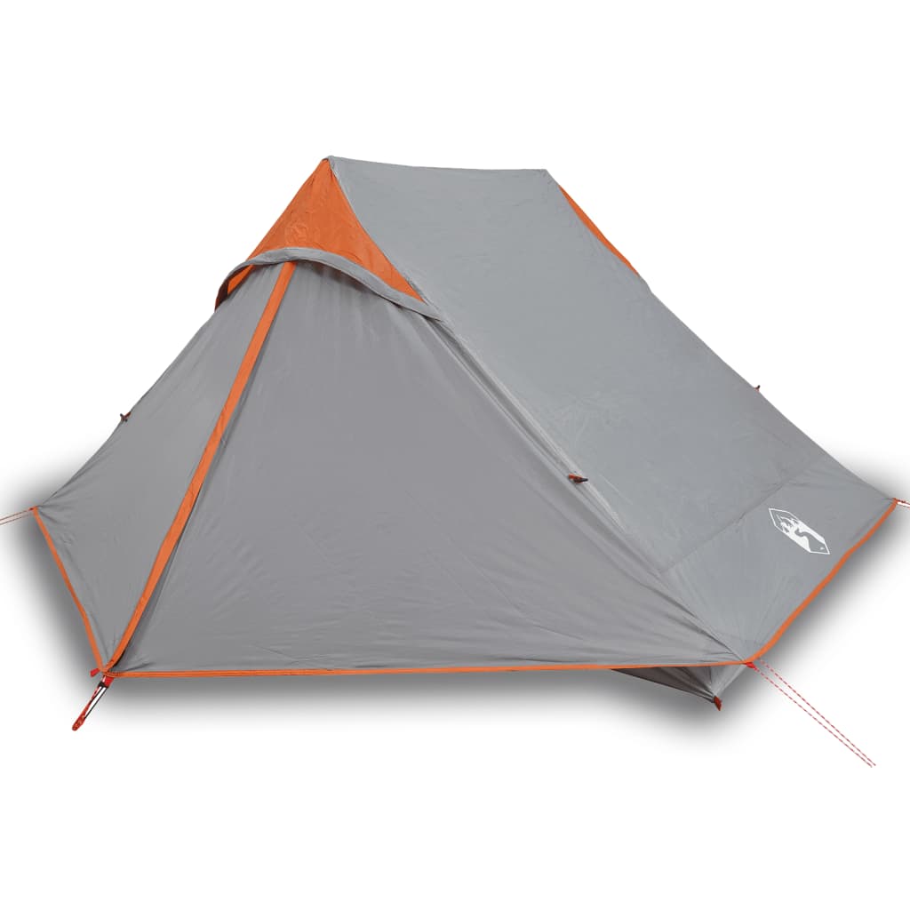 vidaXL Camping Tent 2-Person Grey Waterproof