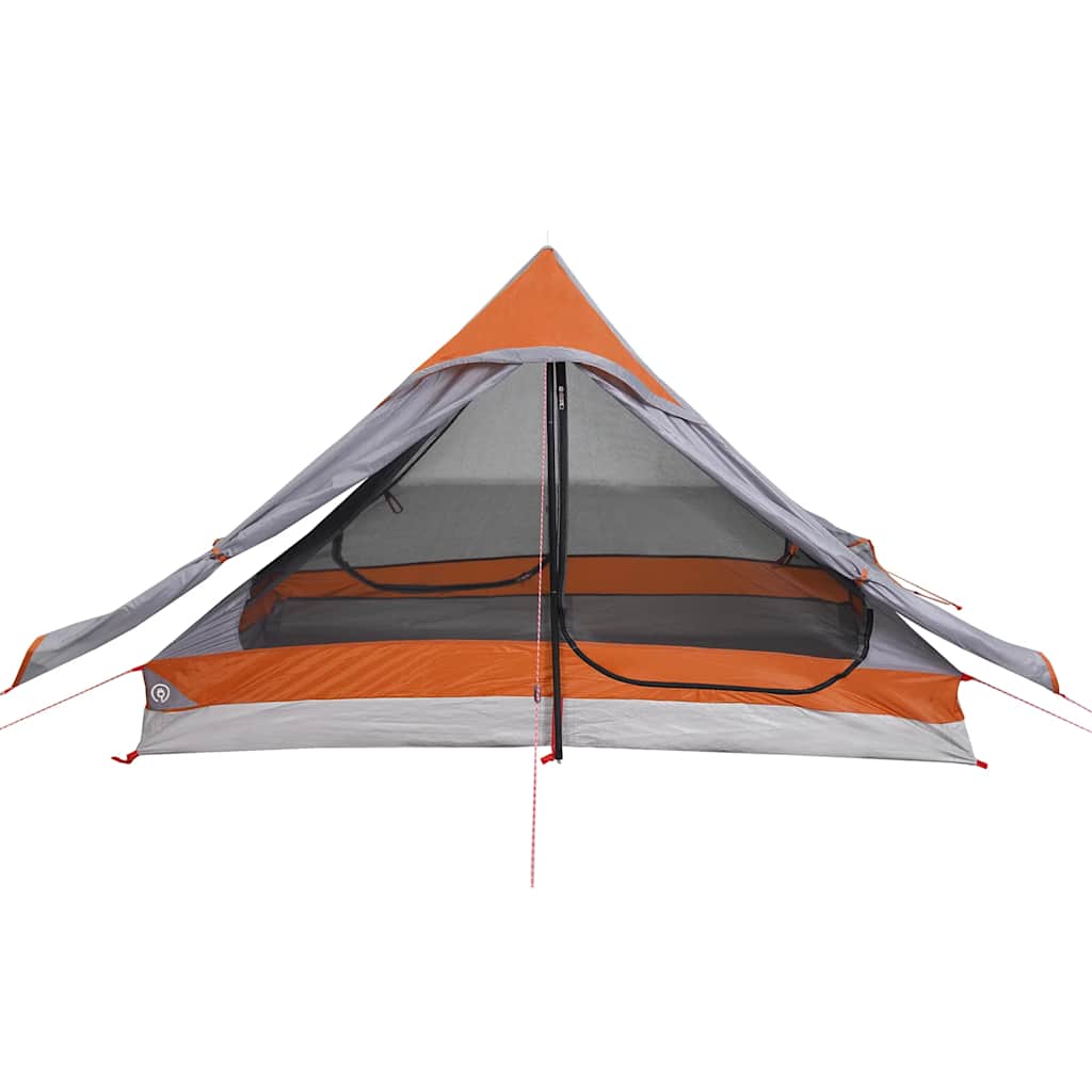 Camping Tent 2-Person Grey Waterproof