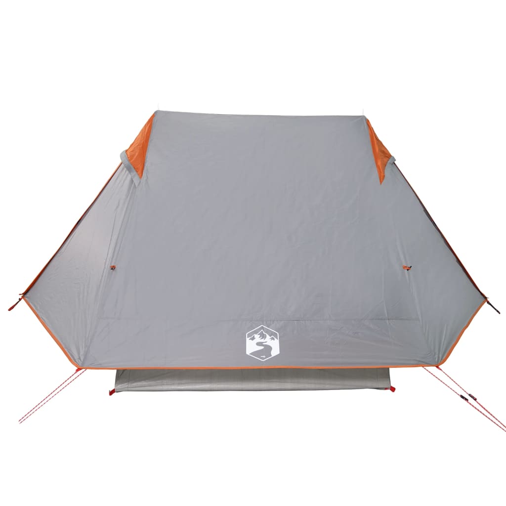 vidaXL Camping Tent 2-Person Grey Waterproof