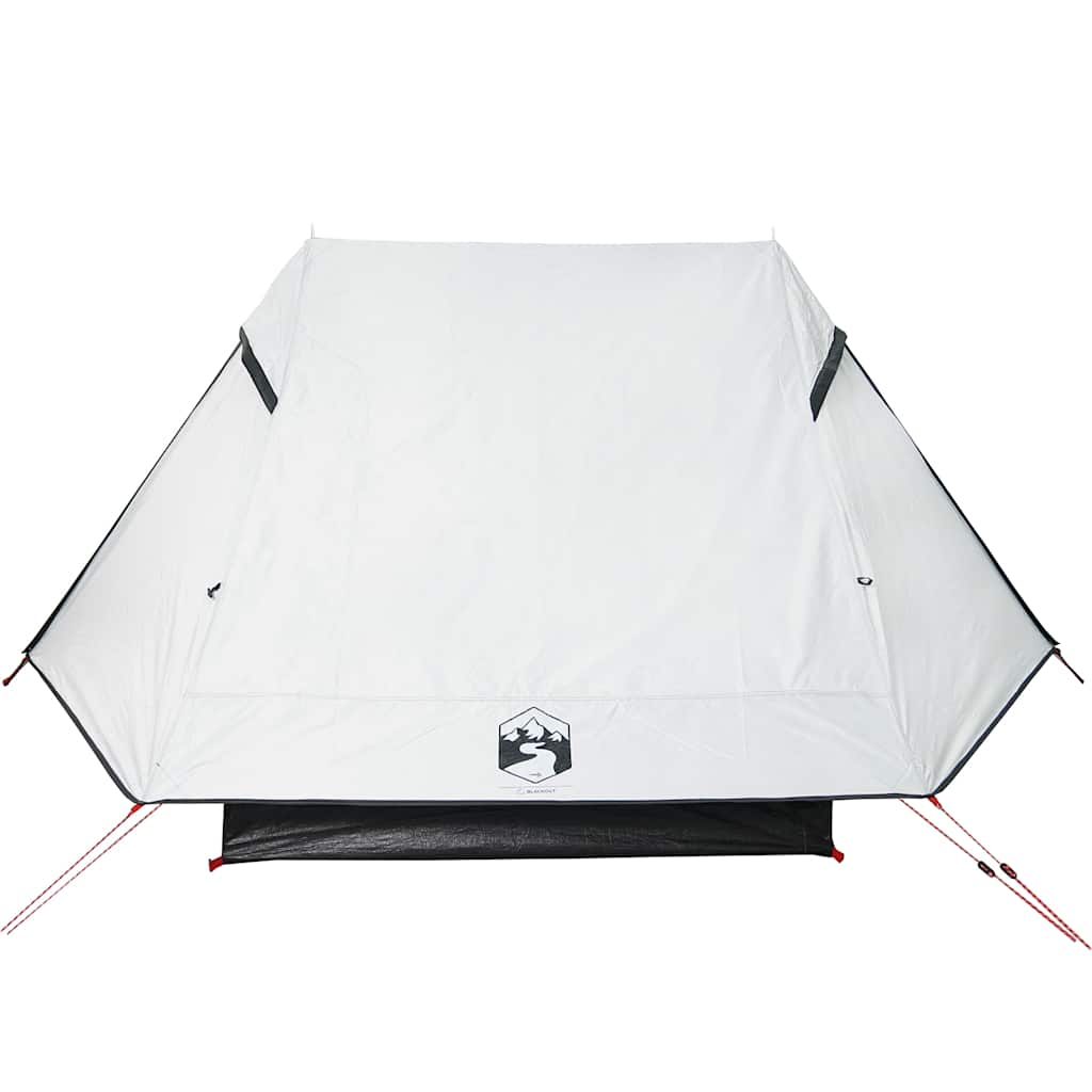 vidaXL Camping Tent 2-Person White Blackout Fabric Waterproof