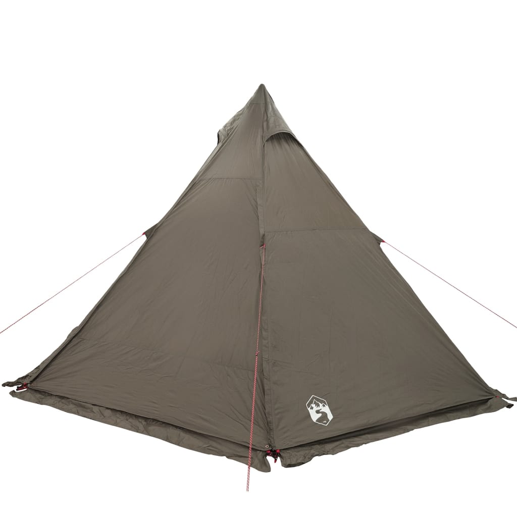 vidaXL Family Tent Tipi 6-Person Brown Waterproof