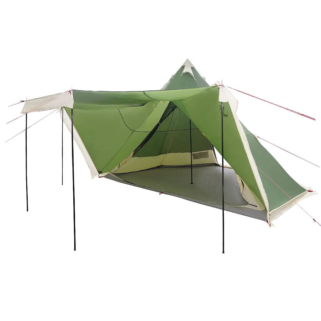 vidaXL Family Tent Tipi 6-Person Green Waterproof