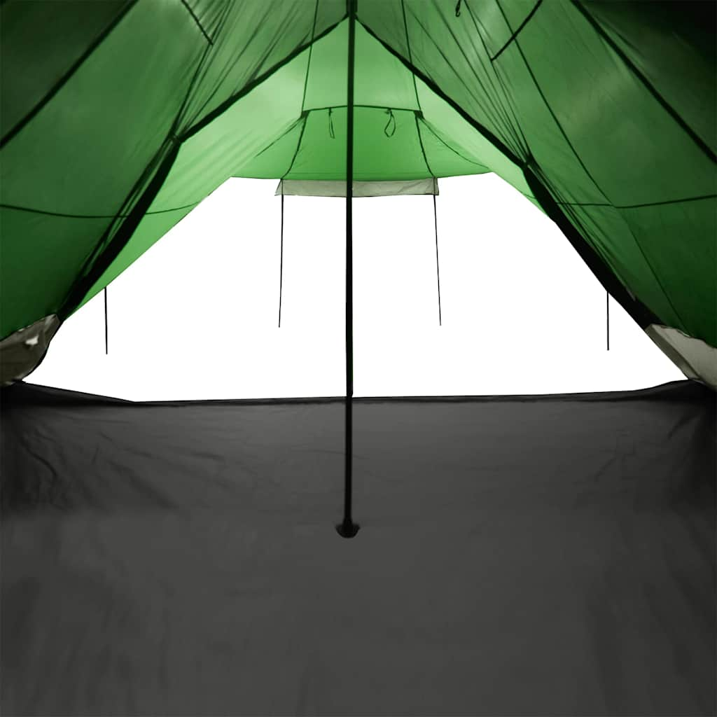 vidaXL Family Tent Tipi 6-Person Green Waterproof