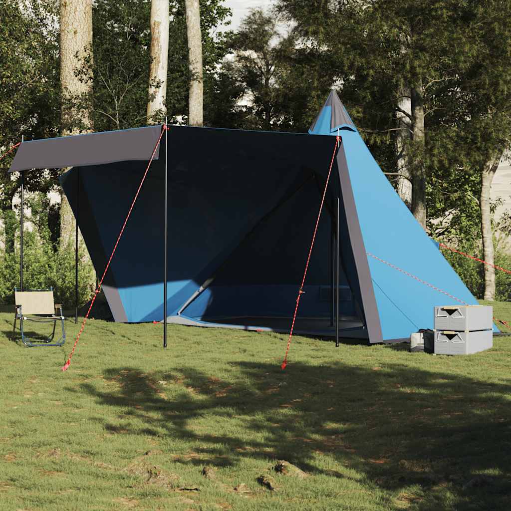 vidaXL Family Tent Tipi 6-Person Blue Waterproof