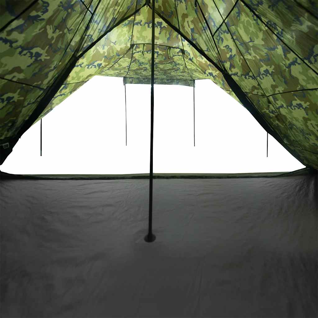 vidaXL Family Tent Tipi 6-Person Camouflage Waterproof