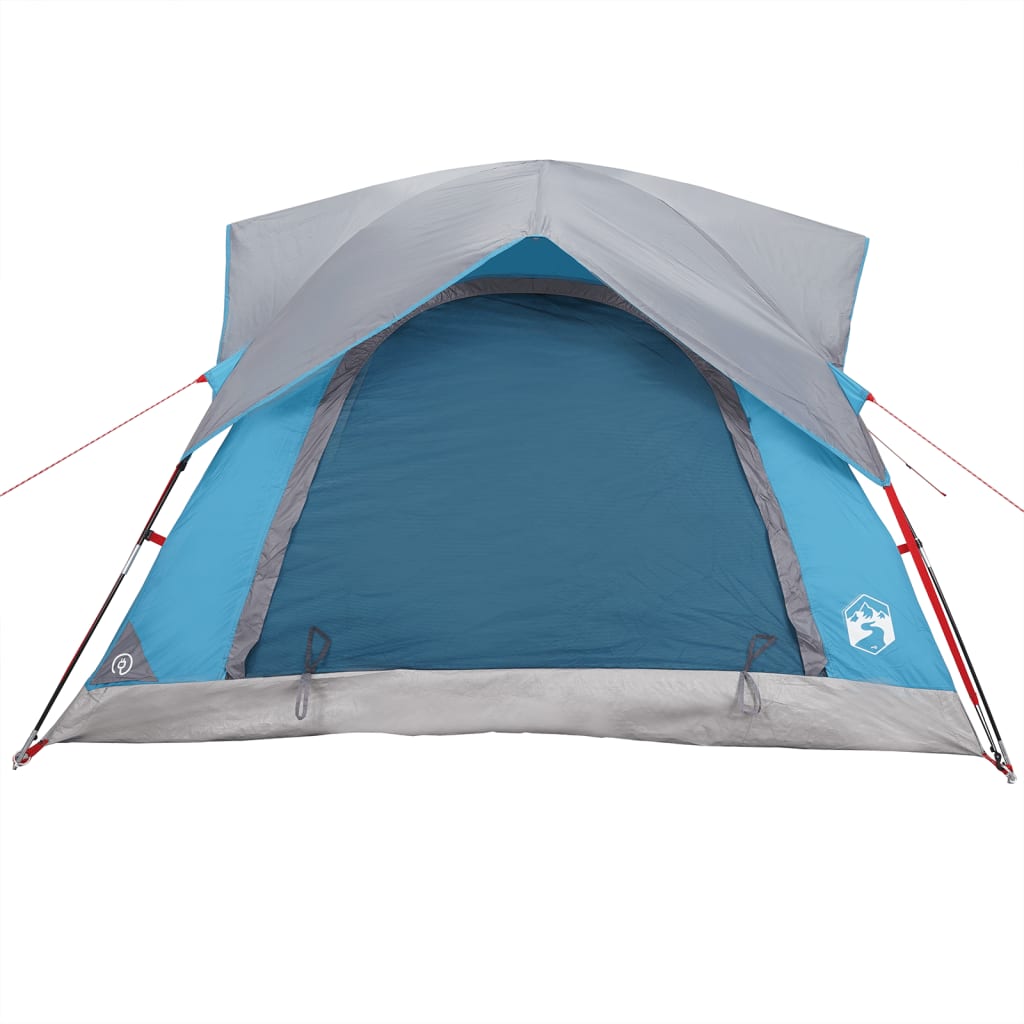 vidaXL Camping Tent Cabin 4-Person Blue Waterproof