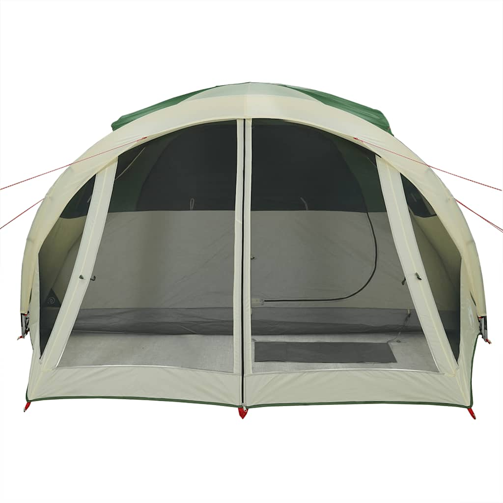 vidaXL Family Tent Tunnel 6-Person Green Waterproof