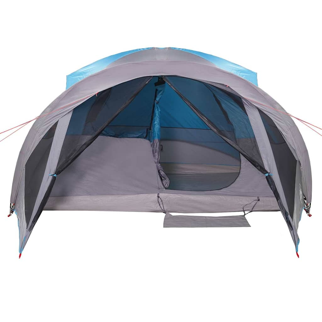 vidaXL Family Tent Tunnel 6-Person Blue Waterproof