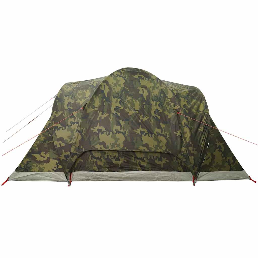 vidaXL Family Tent Dome 6-Person Camouflage Waterproof