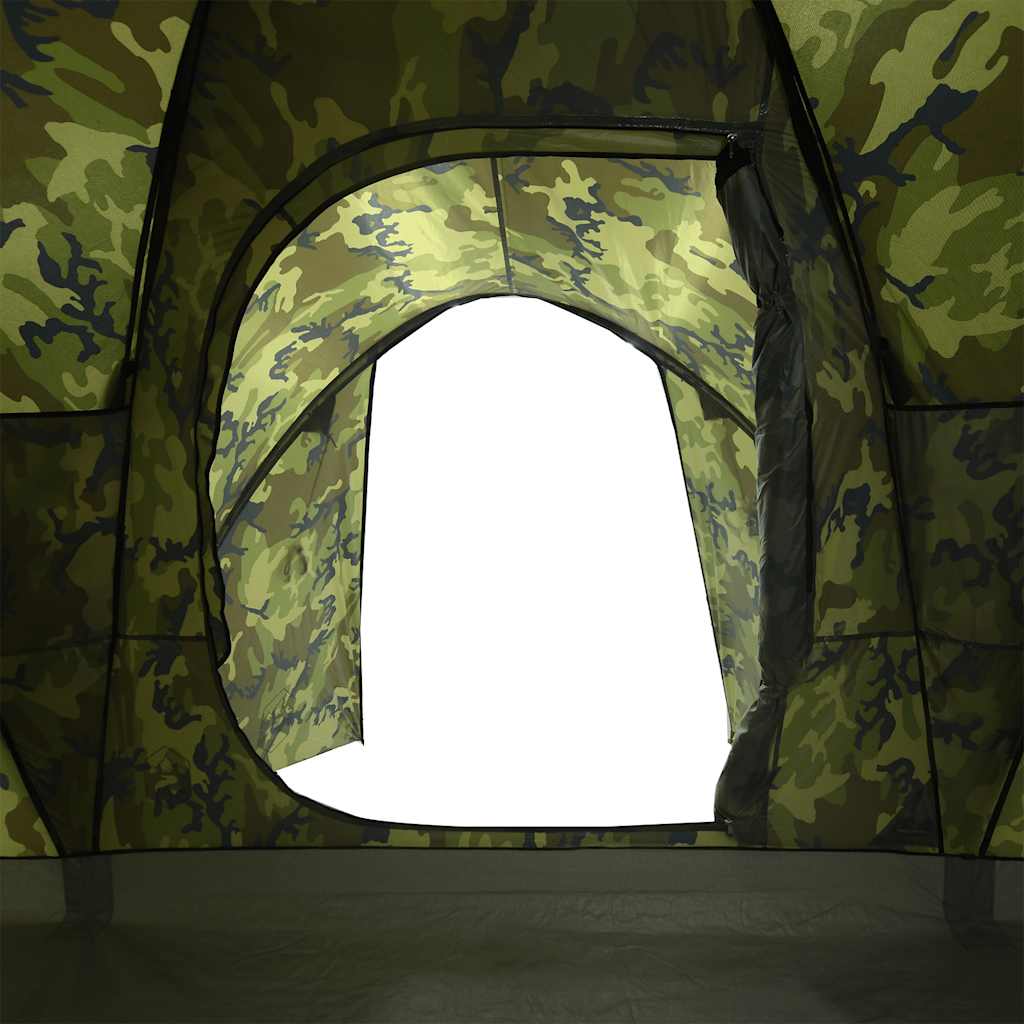 vidaXL Family Tent Dome 6-Person Camouflage Waterproof