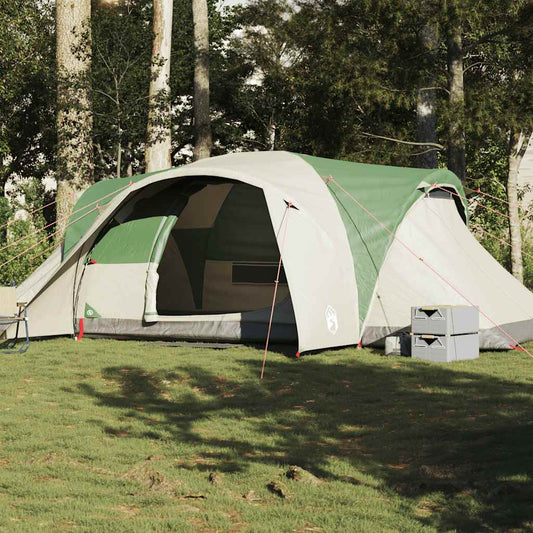 vidaXL Family Tent Dome 6-Person Green Waterproof